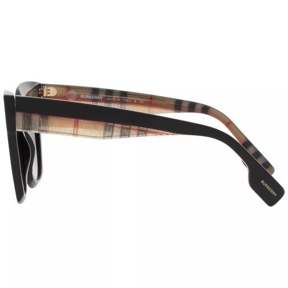 NWT $281 BURBERRY Black/Check Sunglasses - Picture 6 of 7